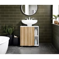 Mueble Para Lavamanos Pascuale Blanco Fresno