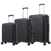 MALETAS DE VIAJE SET DE 3 PP MONACO NEGRO