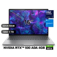 Laptop HP ZBook 8 G1i Intel Core Ultra 9 285H 32GB 1TB SSD RTX 500 4GB 16? WUXGA Windows 11 Pro