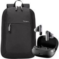 Mochila Targus Intellect Essential 15.6"" Negro (TSB966DI) + Audifonos Bluetooth Skullcandy Smokin Bu