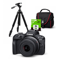 Cámara Mirrorless EOS R100 + Lente RF S 18-45mm f/4.5-6.3 IS STM + Kit Deluxe