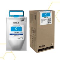 Bolsa de Tinta Cian Epson T973220 Original de Alta Capacidad