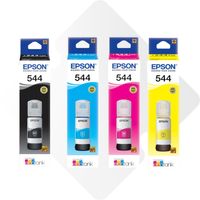 Pack de 4 botellas de tinta original Epson T544 65 ml multicolor