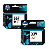 Pack de Cartucho de Tinta HP 667 Negro +Color Original
