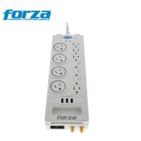 Forza Supresor De Picos De 11 Salidas  110/240v  Fsp-1011 Blanco