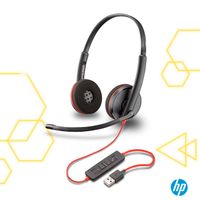 Auriculares Poly Blackwire 3220 USB-C Stereo con Adaptador USB-A