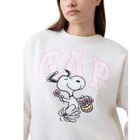 POLERA GAP LOGO WEDGE SNOOPY FLOWERS TALLA L