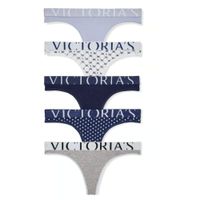 CALZON TANGA VICTORIA’S SECRET PACKX5 AZUL TALLA M