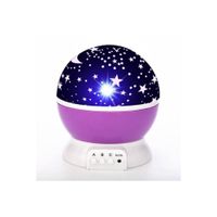 Lámpara Proyector De Estrellas Y Lunas Giratorio - Lila