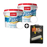 COMBO de 2 Pinturas Látex Pato CPP Bl 1 gl + Kit Pro Pintor: Bandeja + Rodillo + Brocha