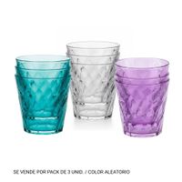 Vaso Diamante 450ml Pack x 03 unidades Reyplast