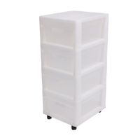 Organizador de baño con cajones plástico 4 niveles