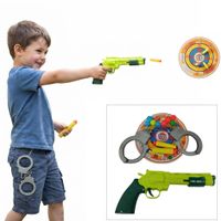 Pistola de juguete juego de grilletes y dardos