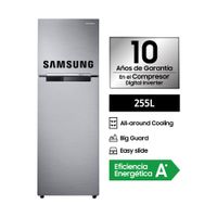 Refrigeradora SAMSUNG RT25FARADS8 255L Plateado