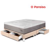 Cama con Cajones Balanzze Queen Champ Bipanel