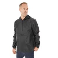 Chubasquero de montaña y trekking media cremallera Hombre Quechua Raincut Talla M
