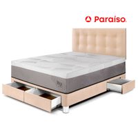 Dormitorio con Cajones Balanzze 2 Plazas Champ Bipanel