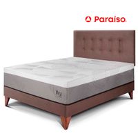 Dormitorio Europeo Balanzze 2 Plazas Choco Bipanel