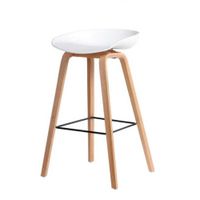 Banco Alto de Bar Aruba Fijo Color Blanco Decorplas