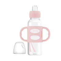 Biberón de Polipropileno Boca Estrecha con Boquilla con Asas 8oz/ 250ml color: rosado claro