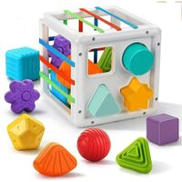 Cubo de Liga para Estimulación Para Bebe Sensorial de  - Explora Encaja y Aprende