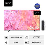 Smart TV Samsung QLED 75"" 4K Q6F Vision AI 2025 QN75Q6FAAGXPE | Quantum HDR, Tizen OS y Q-Symphony