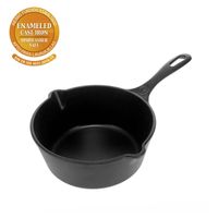 Sartén Profundo Victoria De 20cm Hierro Fundido Negro