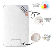 Colchón de bebé para cunas pack and play 10cm Gris