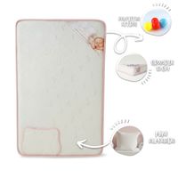 Colchón de bebé para cunas pack and play 10cm Rosado