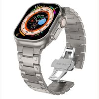 Correa De Titanio Para Apple Watch Ultra y Ultra 2 Double Point Mate Gris