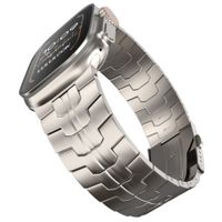 Correa de Titanio para Apple Watch Ultra y Ultra 2 Iron Man Doble Boton