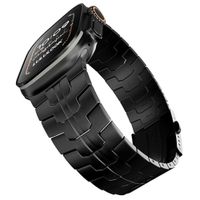 Correa de Titanio para Apple Watch Ultra Iron Man Doble Boton Negro