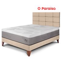 Dormitorio Europeo Royal Balanzze 2 Plazas Cabecera Blocks Champagne