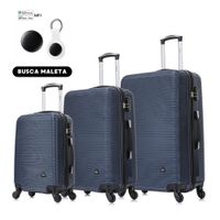 MALETAS DE VIAJE SET DE 3 ROYAL AZUL CON ITAG GPS PARA IPHONE