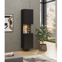 Vitrina Alta Flotante Victoria color Negro TU MESITA