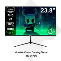Monitor Curvo Gaming Teros TE-2476G 23.8"" FHD VA 180 Hz 1 ms