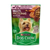 Alimento Húmedo para Perro DOG CHOW Adulto Multiproteína Sabor Carne 85g