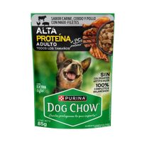 Alimento Húmedo para Perro DOG CHOW Adulto Alta Proteína Sabor Carne 85g