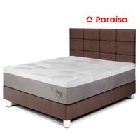 Dormitorio Royal Balanzze 2 Plazas Cabecera Blocks Chocolate