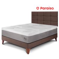 Dormitorio Europeo Royal Balanzze 2 Plazas Cabecera Blocks Chocolate