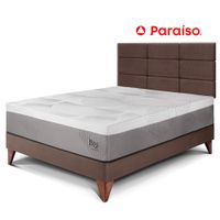 Dormitorio Europeo Royal Balanzze 1.5 Plazas Cabecera Blocks Chocolate