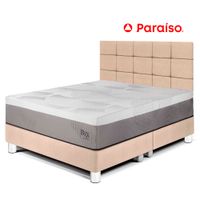 Dormitorio Royal Balanzze Queen Cabecera Blocks Champagne