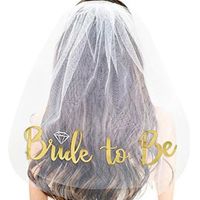 Velo Bride to be dorado para novia despedida de soltera fiesta de compromiso