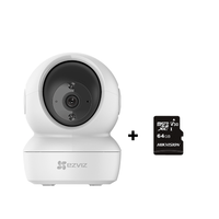 Cámara de Seguridad Wifi H6C Full HD + MicroSD 64GB para Interiores 360° - Ezviz