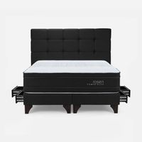 Dormitorio con Cajones Tempo Plus Issey Grafito Queen