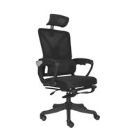 Silla Ergonómica Evox Negro Con Posapies Ofideas