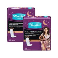 Pack Toallas Nocturna Maxi PLENITUD Femme Paquete 20un x 2un