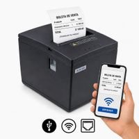 Impresora ticketera térmica de escritorio USB LAN WIFI E260L Xprinter tickets de 80mm ancho RJ11