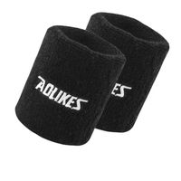 Muñequeras Deportivas AOLIKES A-0235 Absorbente Negro