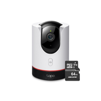 Cámara de seguridad Wi-Fi con giro Tapo C225 + MicroSD 64 GB - Tp-Link